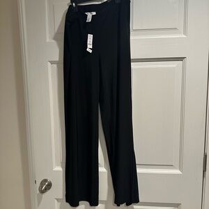 White House Black Market Black Wide Leg Pants